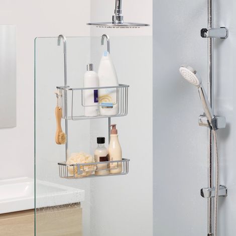 Doppeltes, verchromtes Wandregal für Badewanne und Dusche PLASTICOS TATAY (1/2)