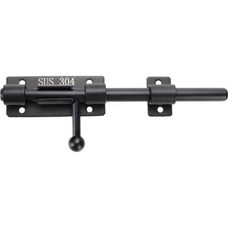 Loquet à pêne cylindrique de 8 pouces, loquet de portail à pêne coulissant robuste, loquet de porte en acier inoxydable 304 solide, loquet de sol, matériel pour clôture, porte de cour, porte d (1/3)