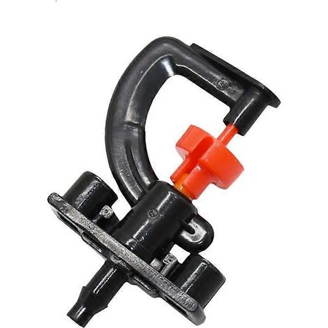 Buse d'arrosage rotative à 360° pour irrigation goutte à goutte en serre, buse de suspension de type G, micro-aspersion, tuyau de 1/4", lot de 100. (1/5)