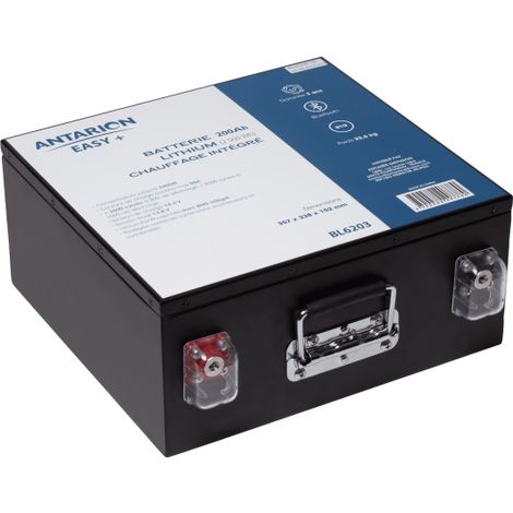 Batterie Lithium 200ah Chauffante Autonomie 200ah, Bluetooth, Chauffage Intégré - Antarion Easy +