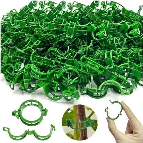 CSPARCV 30x9mm 250 pezzi Clip per pomodori per piante, clip di supporto per piante da giardino, pomodori e rampicanti (1/4)