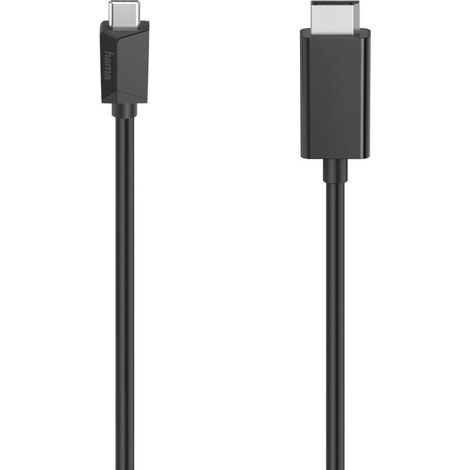 Hama 00200717 adaptador de cable de vídeo 1,5 m USB Tipo C DisplayPort Negro