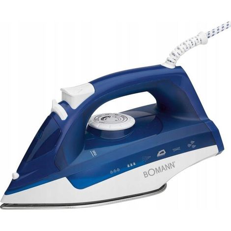 Bomann DB 6004 CB Plancha azul y blanca
