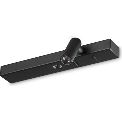 Ideal Lux BONNE NUIT Applique de lecture LED droite noire 3000K
