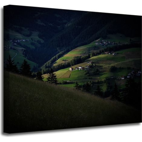 Leinwanddruck Natur Berglandschaft 50x40 cm
