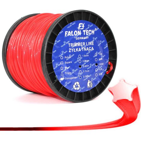 100m / étoile / 2,4mm fil de coupe durable pour débroussailleuses - universel (1/2)