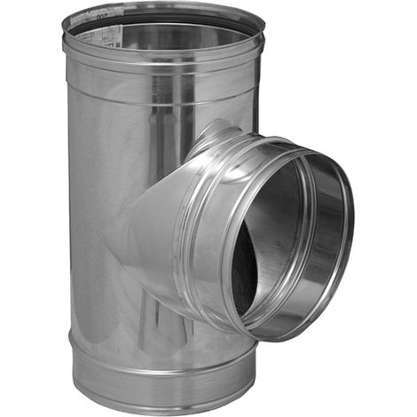 Codo en T Inox 304 SW Dinak 90º 200mm M-H-H (1/2)