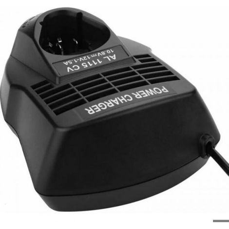 Chargeur Bosch 10.8V-12V – AL1115CV – Charge rapide 1.5A compatible BAT411/412/504 – Prise UE (1/4)