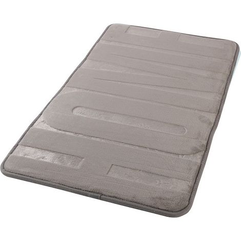 AQUASANIT Memory tappeto foam 40x75 con scritta "home" grigio scuro codice prod: TAHO4575GS