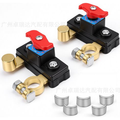 Universal connector for battery, 12V/24V, lot of 2, section adapted to camping cars and automobiles. (1/4)