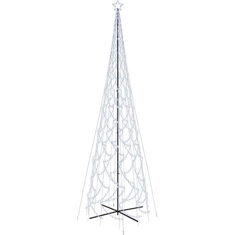 vidaXL Albero di Natale a Cono Bianco Freddo 3000 LED 230x800 cm