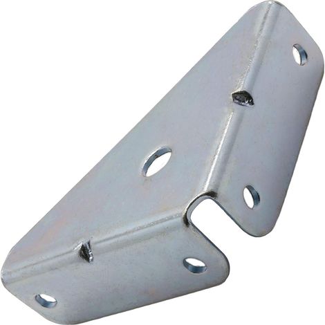 Eckwinkel – 10er-Pack – Verzinkter Stahl – Robuste Konstruktionsverstärkung – Für Tischlerarbeiten und Regalsysteme – 50 x 50 mm, Grau (1/2)