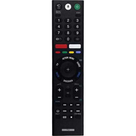Die Sprachfernbedienung RMF-TX300P ersetzt die Fernbedienung für die Android TV-Modelle KD-43X8000E und KD-43X7500E (Teilenummer: 149332113). (1/2)