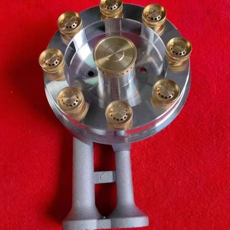 Modification d'une cuisinière de comptoir avec accessoires de brûleur haute puissance à 9 cavités, conversion d'une cuisinière à gaz ancienne avec accessoires de noyau de brûleur entièrement en alumin