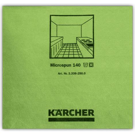 Kärcher Chiffon microfibre micro-filaments vert