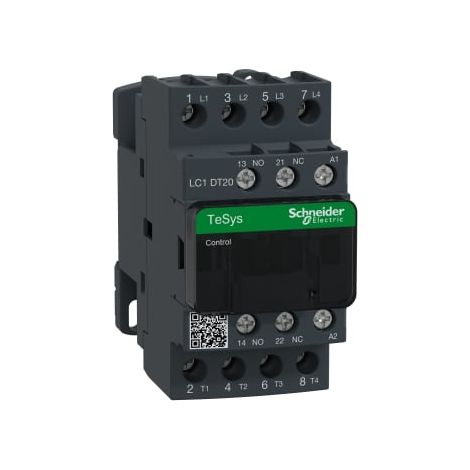 Contactores CONT 20A 4 polos 48V 50/60Hz con 1NA/1NC para control eléctrico.