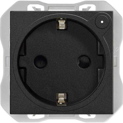 SIMON 270 Presa Schuko iO nero opaco 21000432-098