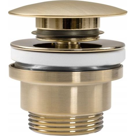 Universal Basin Click-Clack Plug REA Brush Gold