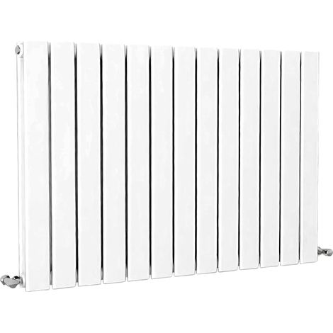 SKY Bathroom Flat Panel Radiator Horizontal 600x884mm Double White (1/5)