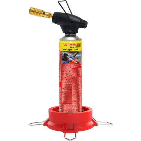 Rothenberger  Industrial  Soplete  de  alto  rendimiento  Set  ROFIRE  incl.  Multigas  600  ml  con  soporte  -  1500005598 (1/4)