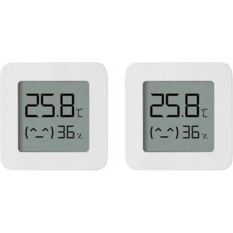 XiaoMi Température et Humidité Mètre,Bluetooth Température Détecteur d'humidité avec écran LCD Faible Puissance Bluetooth,Blanc (1/4)