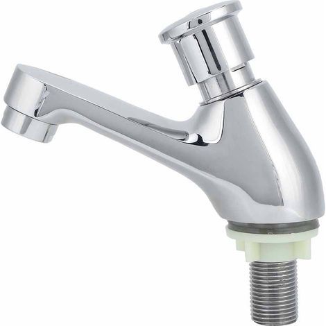 Robinet temporis, robinet d'vier moderne G1/2 filetage robinet d'eau de type assis pour la maison, la cuisine, la salle de bain (1/5)
