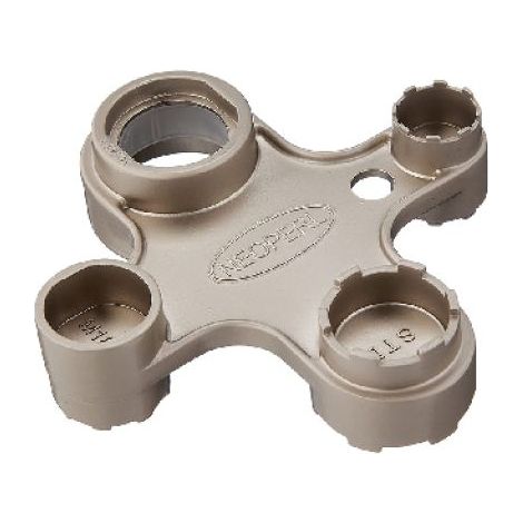 CHIAVE UNIVERSALE NICHELATA PER MONTAGGIO AERATORI