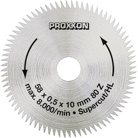 Proxxon - Kreissägeblatt "Super-Cut", 58 mm (80 Zähne) - 28014