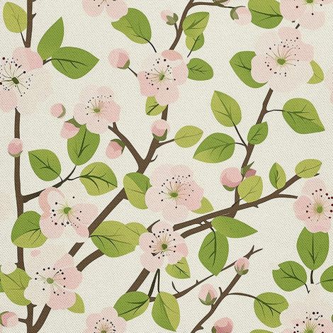 Tela decorativa para exteriores Oxford - Motivo primaveral I DX7315 (1/5)