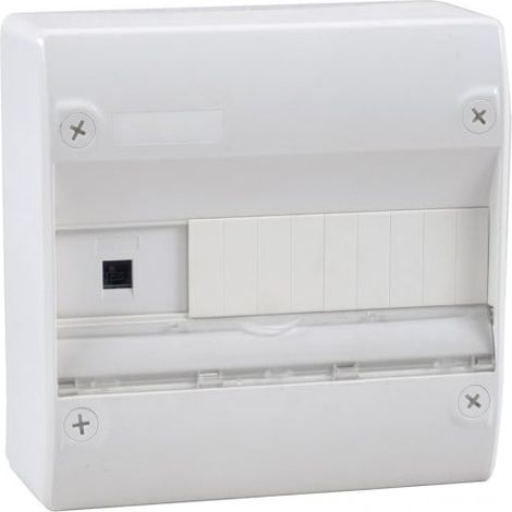 Tableau de communication ADSL – 1 prise DTI RJ45 – 6 sorties TEL analogique – 1 sortie RJ45 pour Box internet – Répartiteur TV 4 sorties – Nalto (1/3)