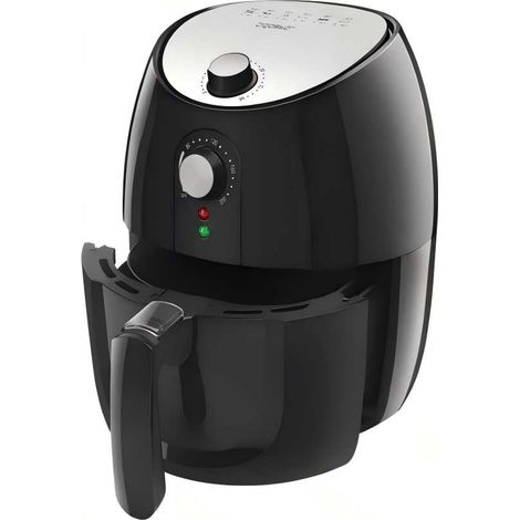 Friteuse à Air Chaud 1500W Sans Huile - Cuisson Saine avec Contrôle Température 80-200°C et Minuteur, Idéal pour Famille (1/4)