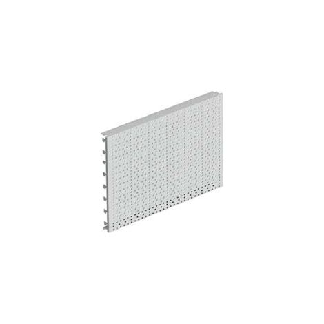 FONDALE IN LAMIERA FORATO MM.400H GRIGIO RAL 7035  mm.1000 l.x400 h.