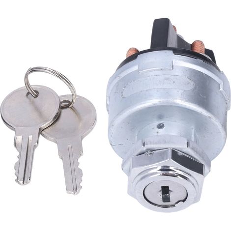 Interrupteur de Démarrage Moteur 4 Positions avec 2 Clés D250E Universel pour Voiture Camion Véhicule Agricole (1/5)