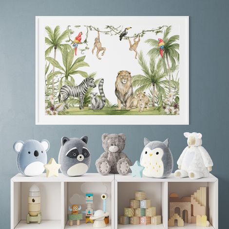 Poster / Affiche enfants - Jungle - 50x75 cm (1/3)
