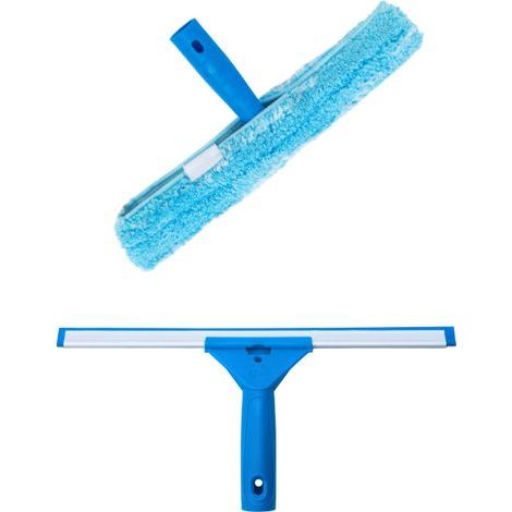 CSPARCV Professioneller Fensterabzieher mit Mikrofaserbürste, 35 cm breit (1/3)