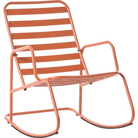 Garten-Schaukelstuhl TURI Metall Orange (1/5)