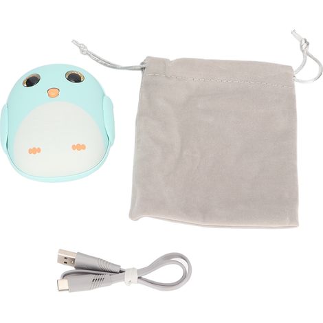 Réutilisable batterie externe 6000mAh chauffante USB portable, chauffe-poche électrique vert pour camping (1/5)