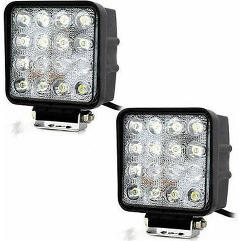 Couple Profondeur Phares Additionnels Suv Suv 16 Led 6000k Ip68 (1/2)