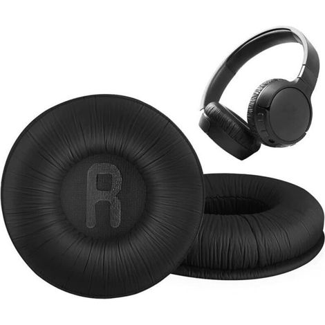 (Black) Compatible Replacement Pad with JBL Tune 600 / 500BT / 510BT / 450BT - Foam Ear Pads for Headphones - Black (1/4)