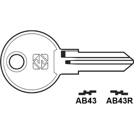 Chiavi per cilindri abus 5 spine piccole - ab43 dx
