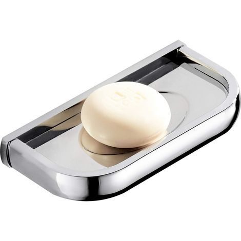 Wall Mounted Soap Dish Chrome Finish SUS 304 Stainless Steel Soap Holder for Bathroom (1/5)