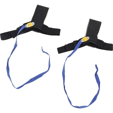 Lot de 2 sangles antistatiques pour cheville et talon, protégeant les appareils électroniques de l'électricité statique. Mise à la terre réglable. Bande ESD. (1/5)