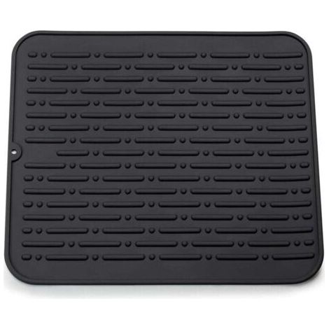 BUNTHAUS XL Silikon-Geschirrtrockenmatte 45 x 40 cm (Schwarz)