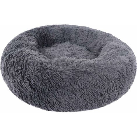 Apaisant Panier Chat Lit Panier pour Animal Domestique pour Chats et Petits Chiens Coussin pour lit de Chat Lit Donut Chien Convient(50CM) (1/5)