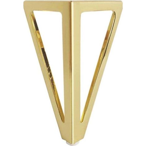 (Gold) 4 Pack 15 cm Triangular Metal Table Legs, Furniture Legs for Cabinets, Sofa Beds, Modern Style MUMU (1/4)