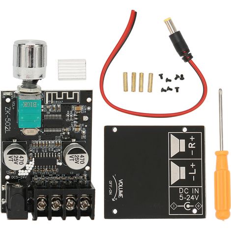 Carte Amplificateur Audio Bluetooth 5.0 Mini - Module Stéréo Puissant avec Commutateur et Réglage Volume