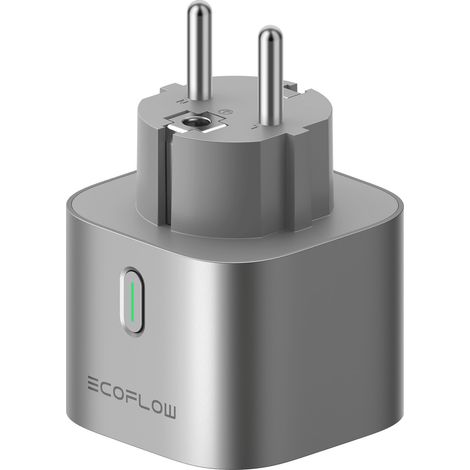 Ecoflow EFA-SMARTPLUG-EU Presa Intelligente Bluetooth e Wifi Compatibile con Standard Matter Grigio