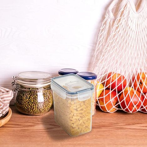 Contenant De Stockage Étanche - 800 ml - Pour Farine Sucre Pâtes Riz Céréales - Avec Joint En Silicone Et Couvercle À Verrouillage - 1 Pièce (1/4)