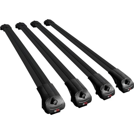 Compatible avec KIA EV9 GT-LINE (MV) 2023-2026 ACE-1 Modèle Barres de Toit Railing Porte-Bagages de Voiture Aluminium Noir 4 Barres (1/5)
