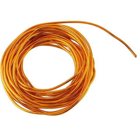 Fil aluminium oxydé rond 2mm, rouleau de 5 mètres, fil de bricolage pour création de bijoux, accessoires de loisirs créatifs, couleur or